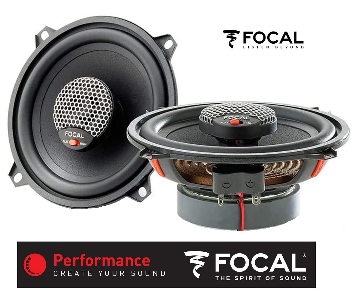Kit Altoparlanti Coassiali Focal ICU 130 – 2 Vie, 13 Cm, 60W RMS, 4 Ohm, Per Auto